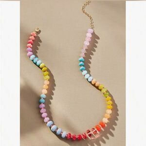 Bohemian rainbow necklace #1190